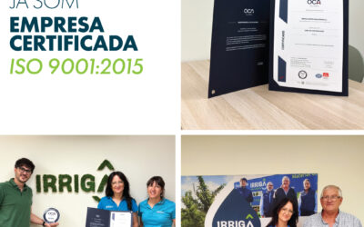 IRRIGA obté la certificació ISO 9001:2015