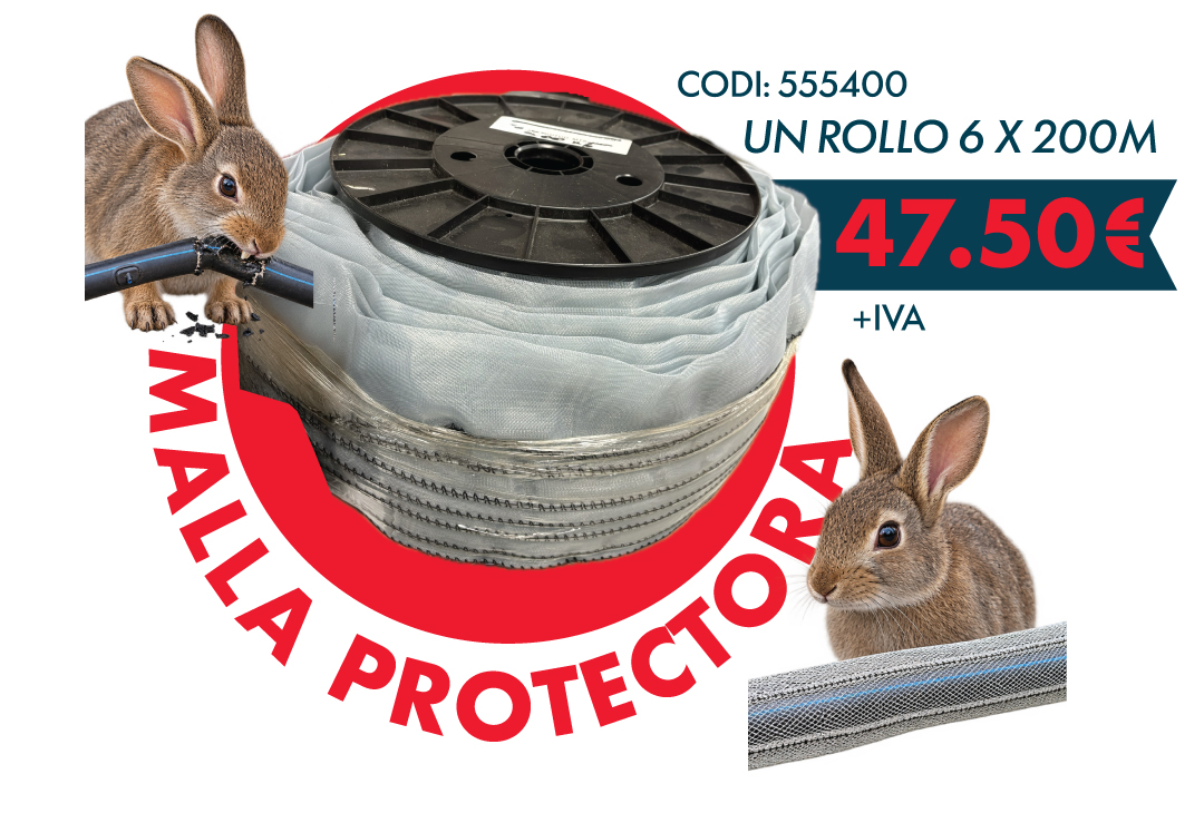 malla protectora anticonills, malla protectora contra conills, protecció contra conills, protección contra conejos